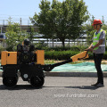 Double drum walk behind vibratory manual vibrating road roller machine FYL-800C